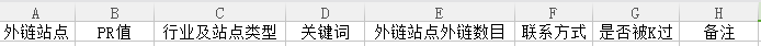 外链表格制作示范图